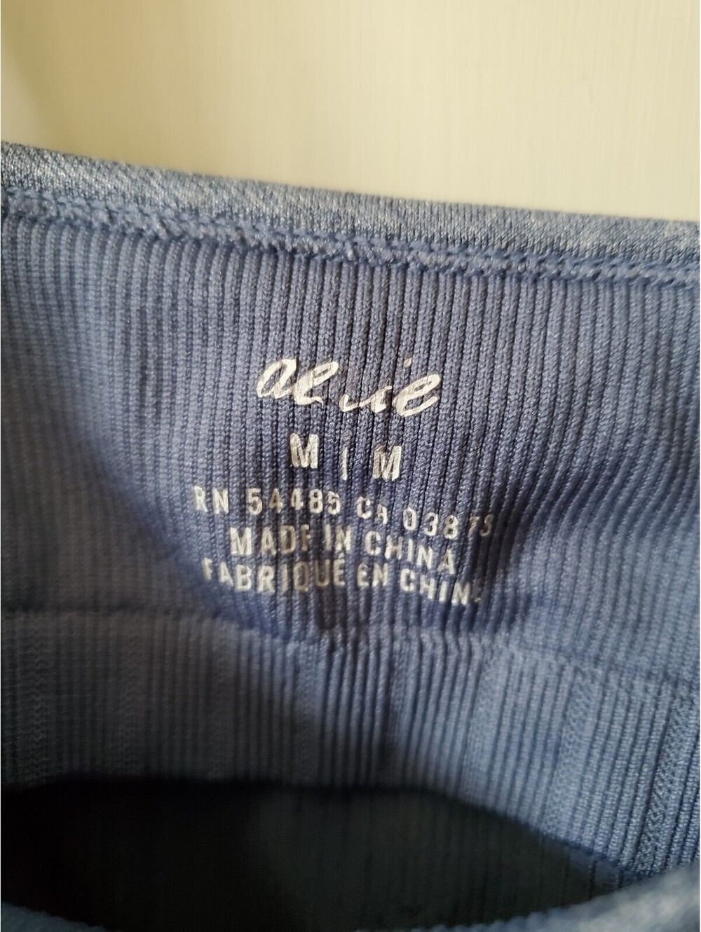 Aerie Blue Built in Bra Tank Top - Picture 3 of 3